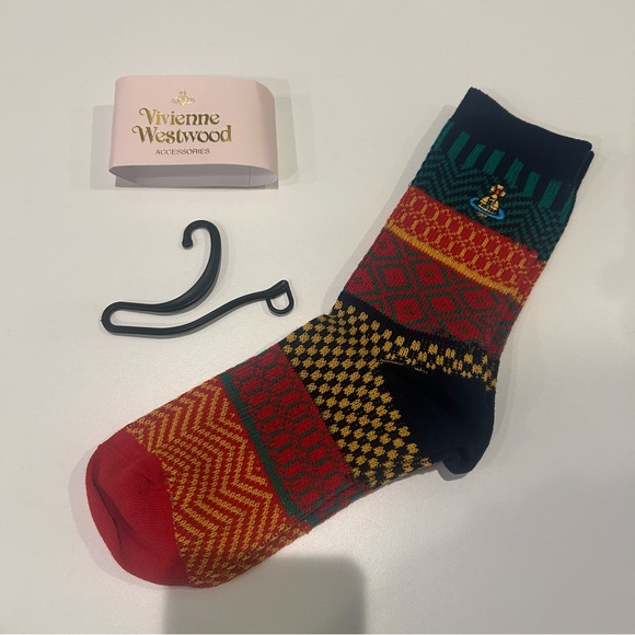 Vivienne Westwood Multicolor Geometric Socks - Picture 3 of 4